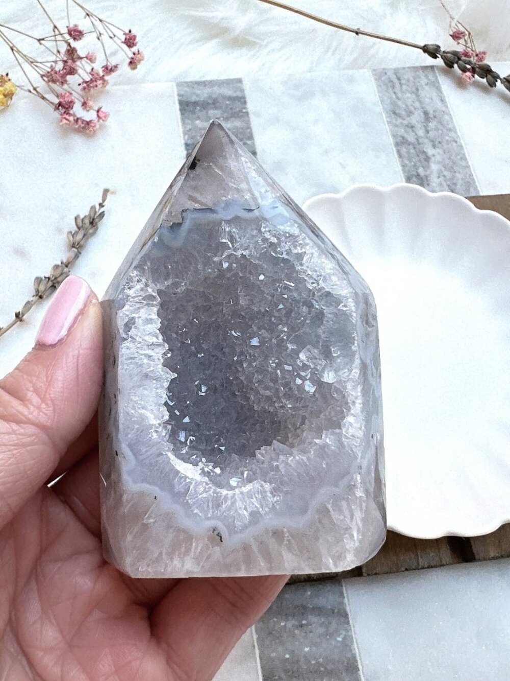 Gorgeous Agate Druzy Tower - Picture 2 of 8